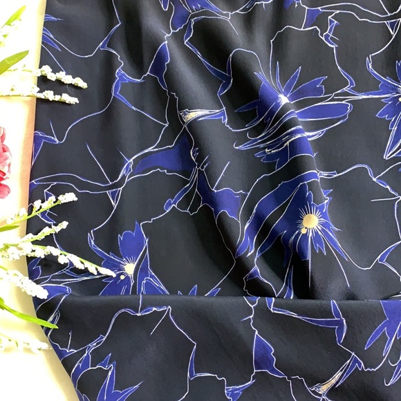 CLUB MONACO Blue Silk Maxi Dress, Size 2 - Picture 15 of 15